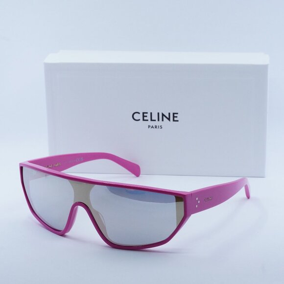 FINAL PRICE NEW CELINE CL40195I 75C PINK SILVER SUNGLASSES - Picture 1 of 11